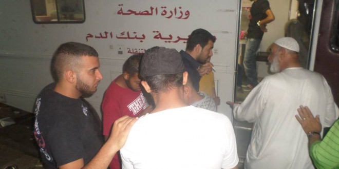 نظمت جمعية رابطة أهالي كفرعانه في مقر الوحدات حملة للتبرع بالدم .