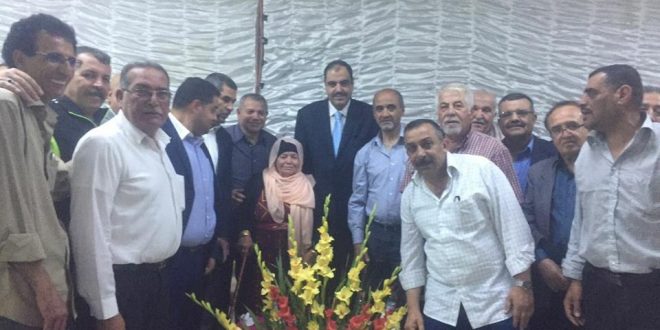 زيارة لنادي الوحدات للتهنئة بمجلس الادارة الجديد